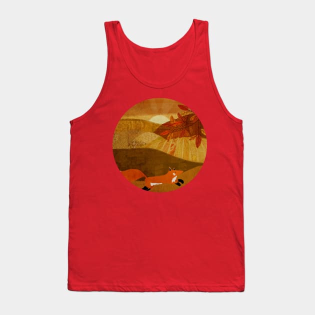 Fox on the run Tank Top by KatherineBlowerDesigns